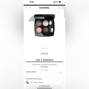 Chanel eyeshadow palette